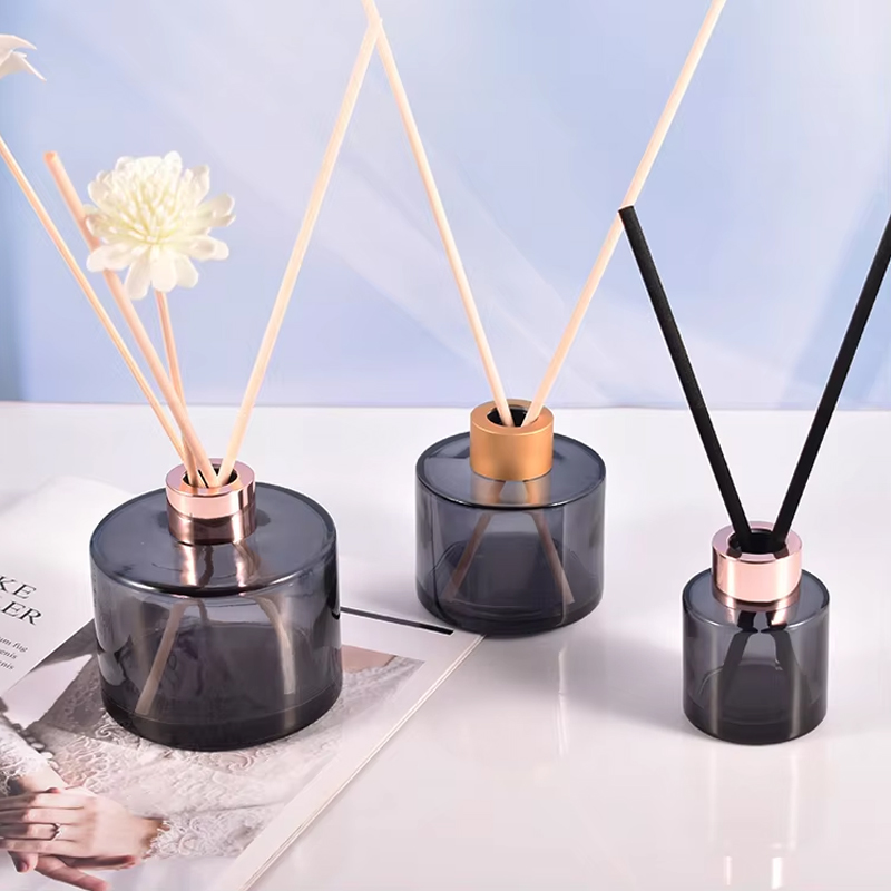 Empty Round Cylinder Reed Diffuser Bottle 
