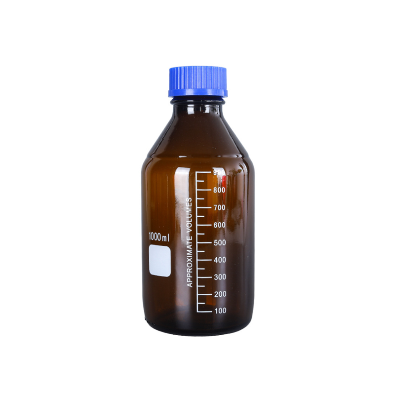 Laboratory Glass Chemical Reagent Bottle 50ml 100ml 500ml 1000ml Scale Graduation Screw Top Cap