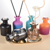 China Round Frosted Luxury Reed Diffuser Bottle Glass