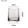 luxury 250ml Classic color Stylish Glass candle Jars for Candle Making Jars