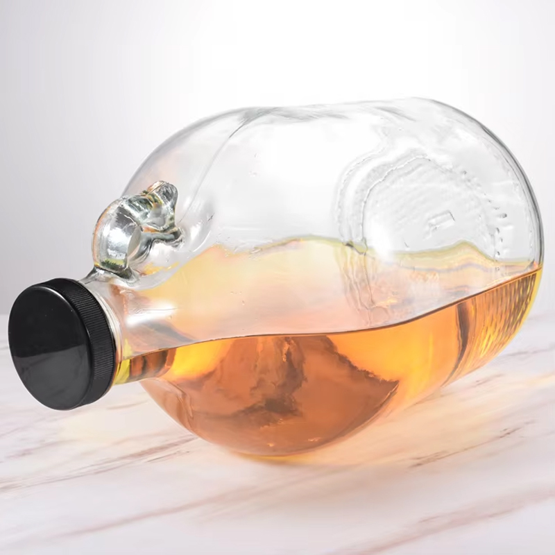 Wholesale Factory Price 5L Demijohn Glass Carboy with Screw Cap One Handle