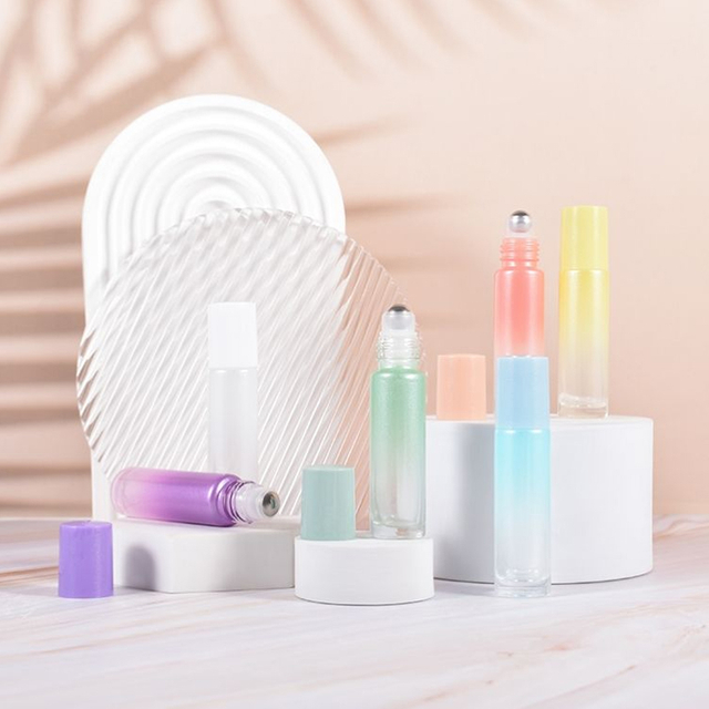Luxury 10ml Gradient Glass Perfume Oil Roll on Bottle