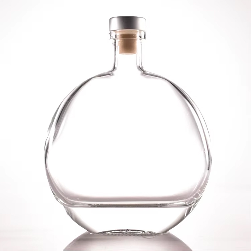 250ml Clear Round Glass Liquor Bottles 