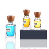 Fragrance Vintage Square Spray 30 Ml 50 Ml 100 Ml Empty Glass Perfume Bottles With Wooden Cap