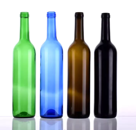 Wholesale 1000ml Empty Bordeaux Shape Glass Wine Vodka Bottle 