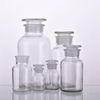 Vintage Style Amber Clear Chemical Glass Reagent Apothecary Bottles