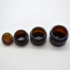 Eco-Friendly Amber Cosmetics Glass Cream Jar 