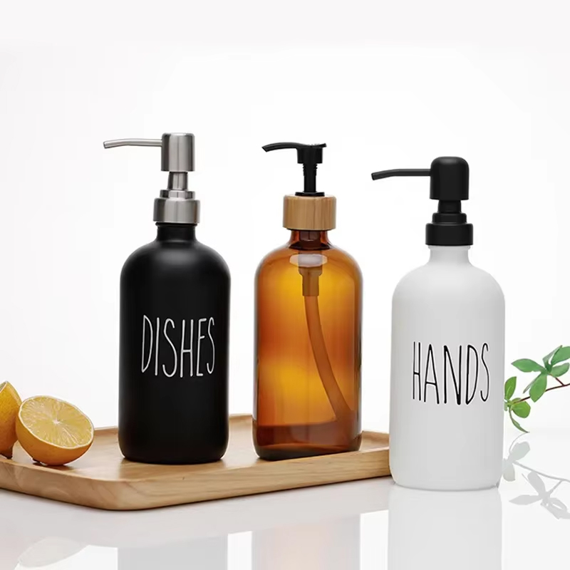 Glass Soap Bottles