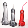 Male Penis Shaped Glass Bottle Cocktail Glass
