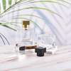  Luxury 100ml 50ml 30ml Rectangle Empty Transparent Perfume Glass Bottle with Cap