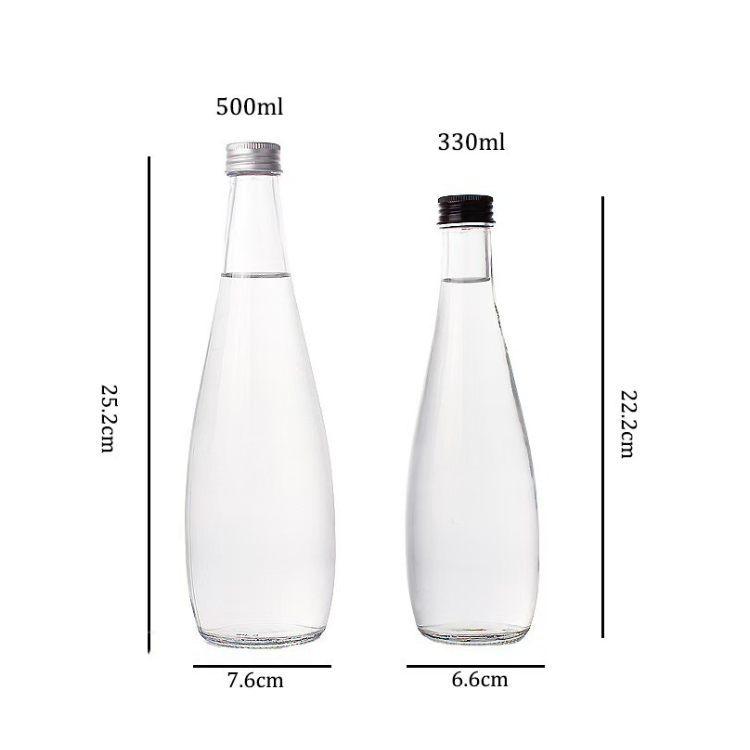 Mineral Water Bottle Glass Bottle Beverage Bottle Birch Juice Bottle 330ml 500ml