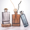 Wholesale 150ml Square Empty Glass Reed Diffuser Bottle with Cork