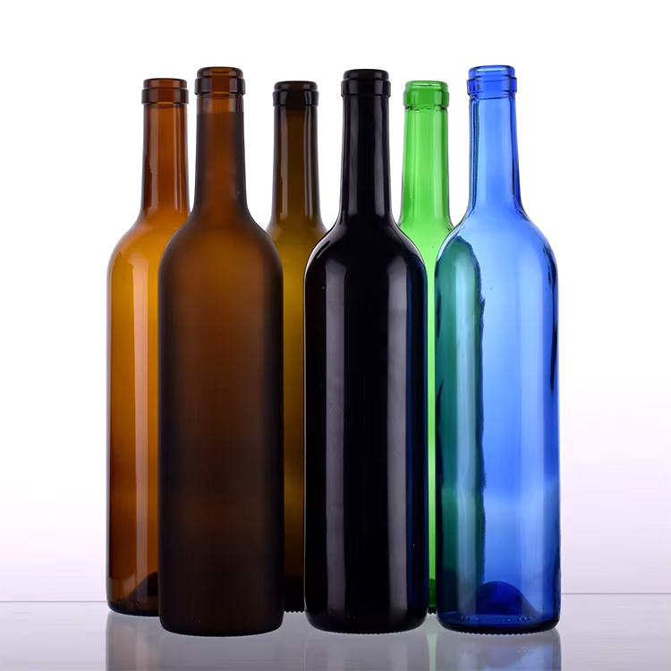 Wholesale 1000ml Empty Bordeaux Shape Glass Wine Vodka Bottle