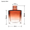 custom Classic 200ml Square gradient empty Reed Diffuser Bottle