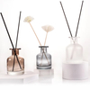 China Round Frosted Luxury Reed Diffuser Bottle Glass