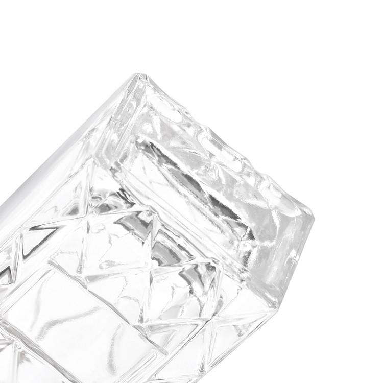 30ml Luxury Embossed Glass Perfume Bottle with Black Cap – Custom Clear Fragrance Bottle Packaging