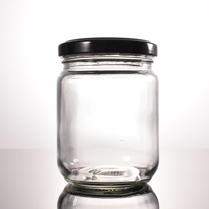 Factory Price Glass Pickle Jar 250ml with Airtight Metal Lid