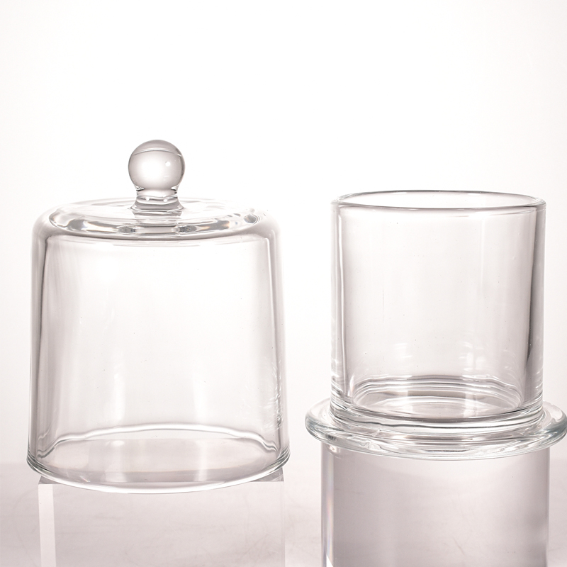 200ml 300ml Golden Bell Design Glass Candle Holder 