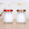 Empty Clear 50ml 100ml 150ml 200ml Lovely Yogurt Glass Jar Pudding Bottle