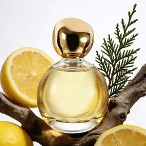  Luxury Spherical Glass Perfume Bottle with Gold Cap High-End Custom Fragrance Packaging