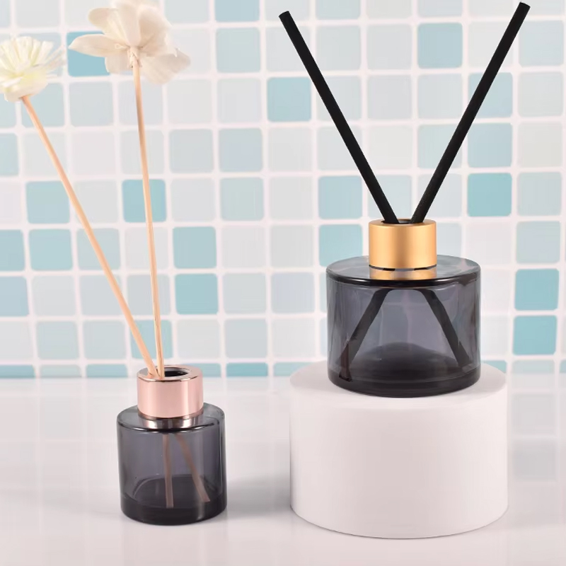Empty Round Cylinder Reed Diffuser Bottle 