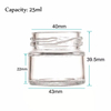 25ml Wide Mouth Glass Jelly Jar With Metal Lid