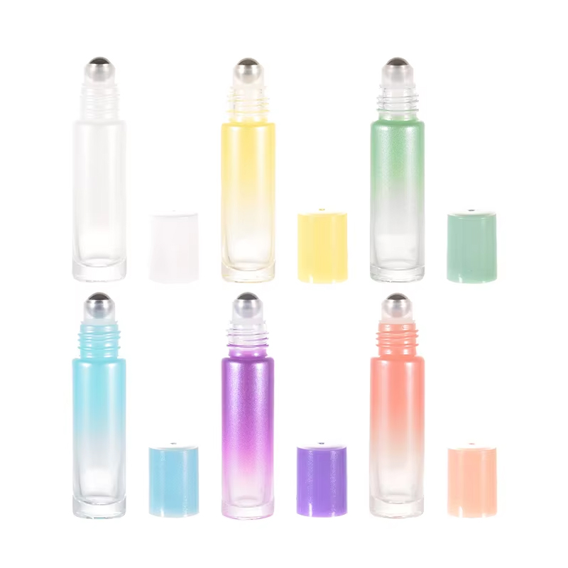Luxury 10ml Gradient Glass Perfume Oil Roll on Bottle