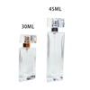 Luxury Unique Triangular Prism 30ml 45ml Empty Perfume Glass Bottles with Pump Spray Lid And Box Customizable