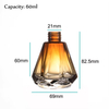 Morden Style Glass Diffuser Bottles 60ml Cone Reed Diffuser Bottle