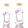 Fancy 30ml 50ml Glass Empty Perfume Spray Bottle Silver Pump Empty Glass Perfume Bottle With Cap