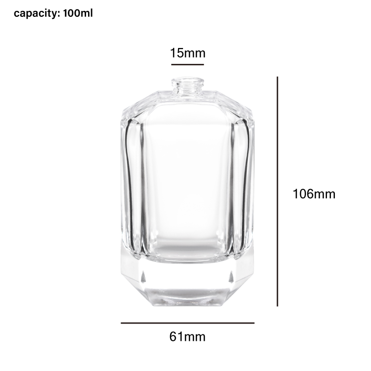 Luxury 30ml 50ml 100ml Glass Perfume Bottle with Custom Caps Premium Empty Fragrance Packaging