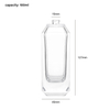 Luxury Faceted Glass Perfume Bottle with Metal Cap Thick Base Premium Fragrance Packaging