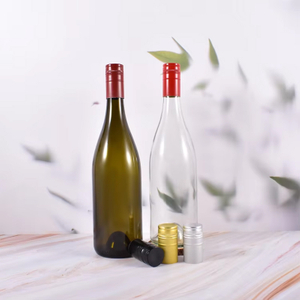 Classic 750ml Round Burgundy Glass Wine Bottles