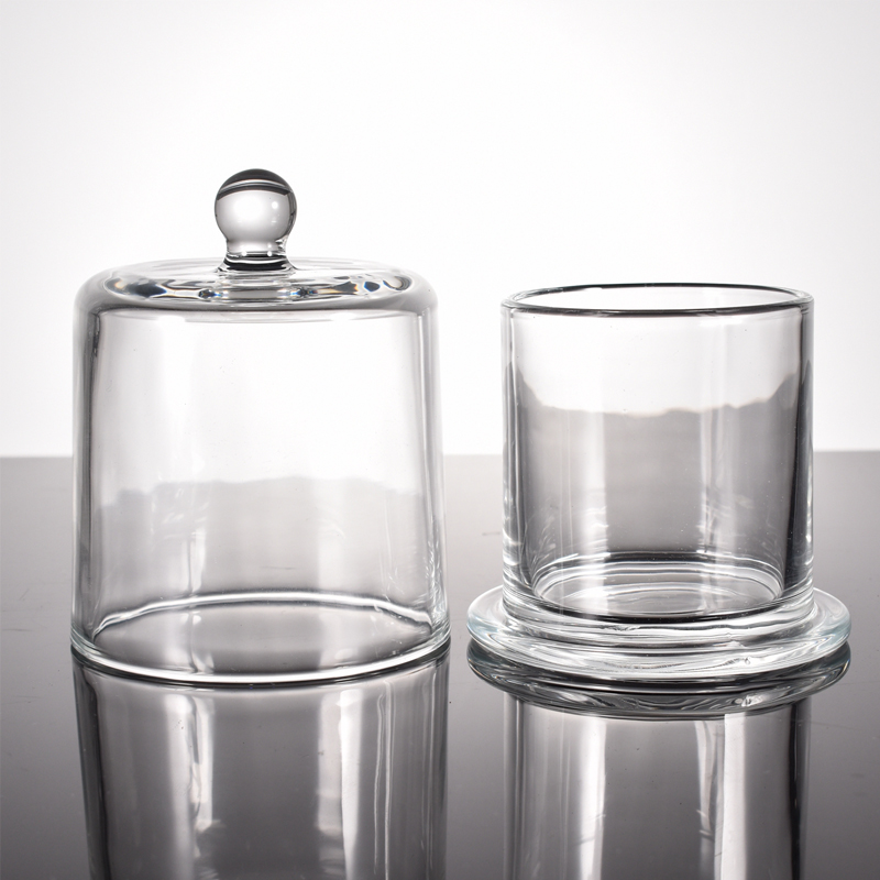 200ml 300ml Golden Bell Design Glass Candle Holder 