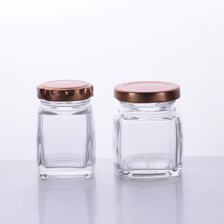 Square Glass Bird's Nest Food Storage Container with Sealed Lid