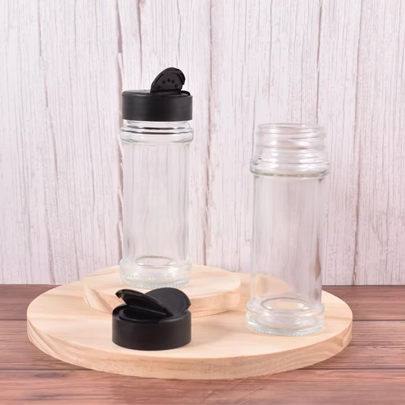 Clear Glass Spice Jars 100ml Seasoning Blend Bottle 