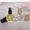 Factory Price Rose Shape Sample 10ml Perfume Bottle With Screw Top for Women