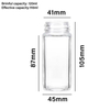 Hot Sale 120ml Spice Powders Seasoning Containers Seasoning Square Glass Spice Jars