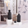 Custom 50ml Luxury round Black Glass Reed Diffuser Bottle With Cap 
