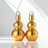 5ml 10ml 15ml 20ml 30ml 50ml Electroplating Gold Gourd Shape Glass Dropper Essential Oil Bottle