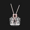 Luxury Rose Shape Glass Reed Diffuser Bottle Decorative Aromatherapy Diffuser Bottle for Home Fragrance