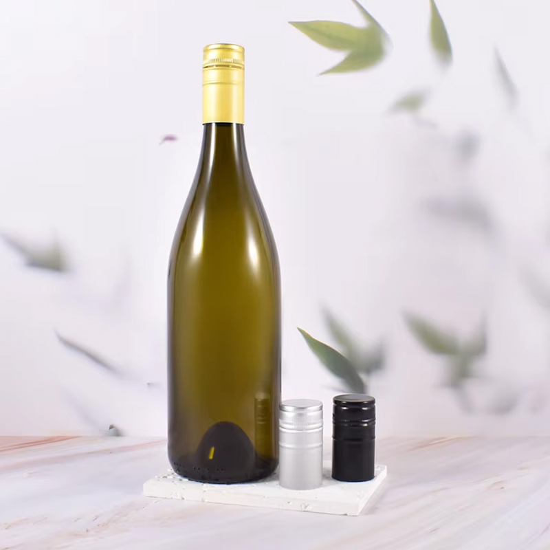 Classic 750ml Round Burgundy Glass Wine Bottles