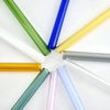 Reusable Drinking Straw Eco-Friendly Glass Straw for Bubble Tea Smoothies Bar Accessories Straw
