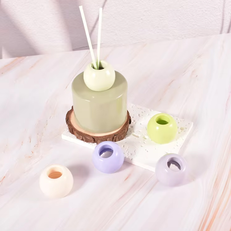 wholesale elegant Diffuser Bottle Resin spherical shape cap