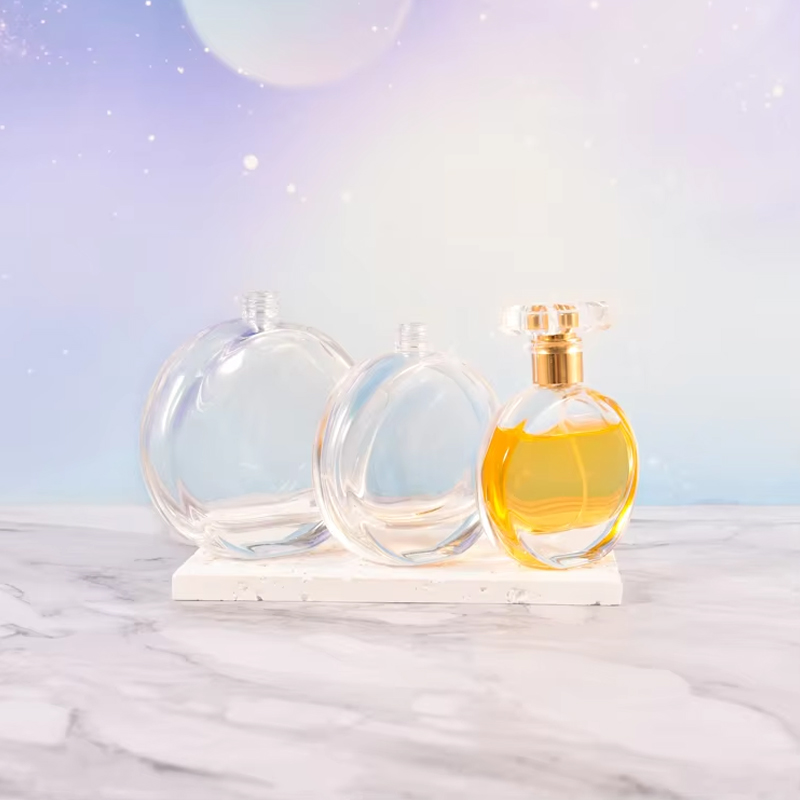 30 Ml 50 Ml 100 Ml Modern Oblate Screw Mouth Glass Perfume Bottles