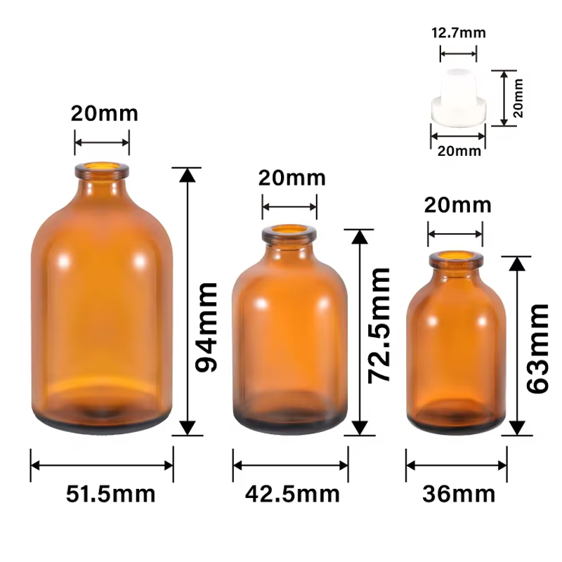 Customized Small Opening 30ml 50ml 100ml Amber Glass Reed Diffuser Aroma Bottle
