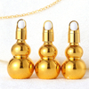 5ml 10ml 15ml 20ml 30ml 50ml Electroplating Gold Gourd Shape Glass Dropper Essential Oil Bottle
