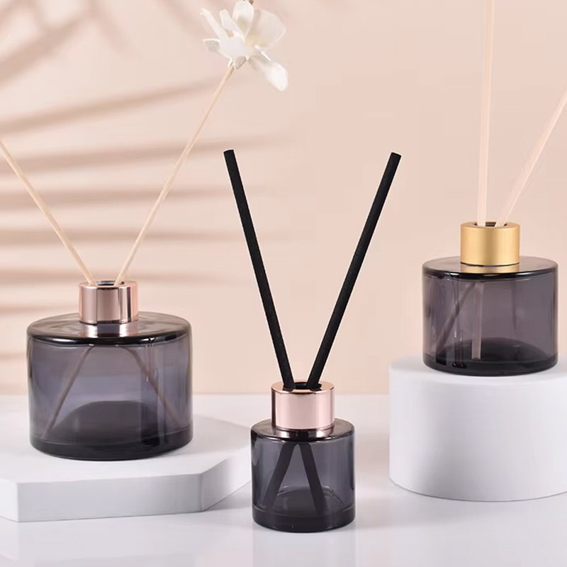 Empty Round Cylinder Reed Diffuser Bottle 