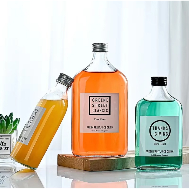 Top Quality Custom Logo 50ml 200ml 350ml 500ml Coffee Empty Glass Bottle Beverage Bottle Bulk