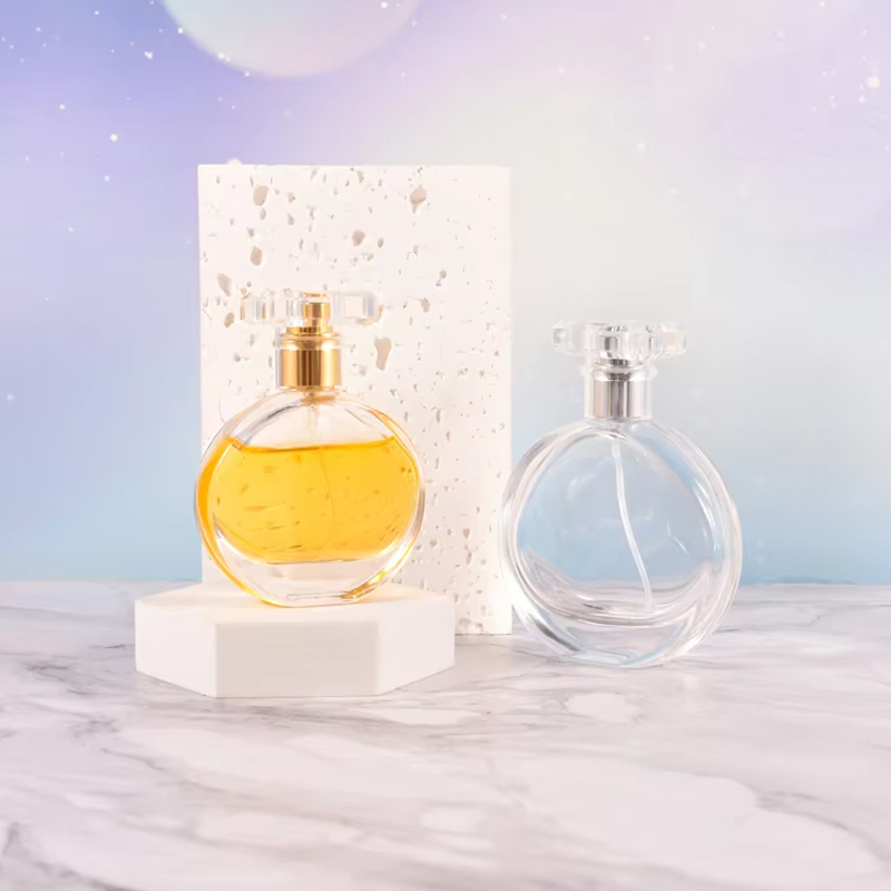 30 Ml 50 Ml 100 Ml Modern Oblate Screw Mouth Glass Perfume Bottles